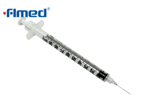 Jednorazowa strzykawka i igła do insuliny o pojemności 1 ml, 12,7 mm x 29 g