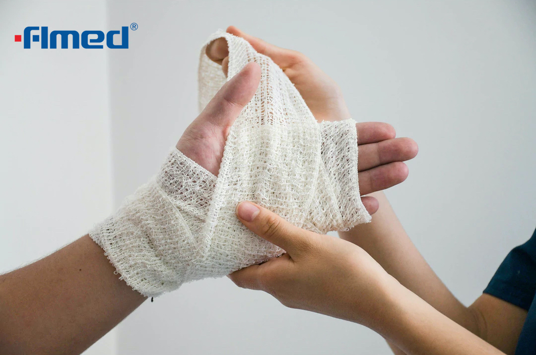 W 100% wysokiej jakości bawełniana bawełniana bandaż średnia 5 cm