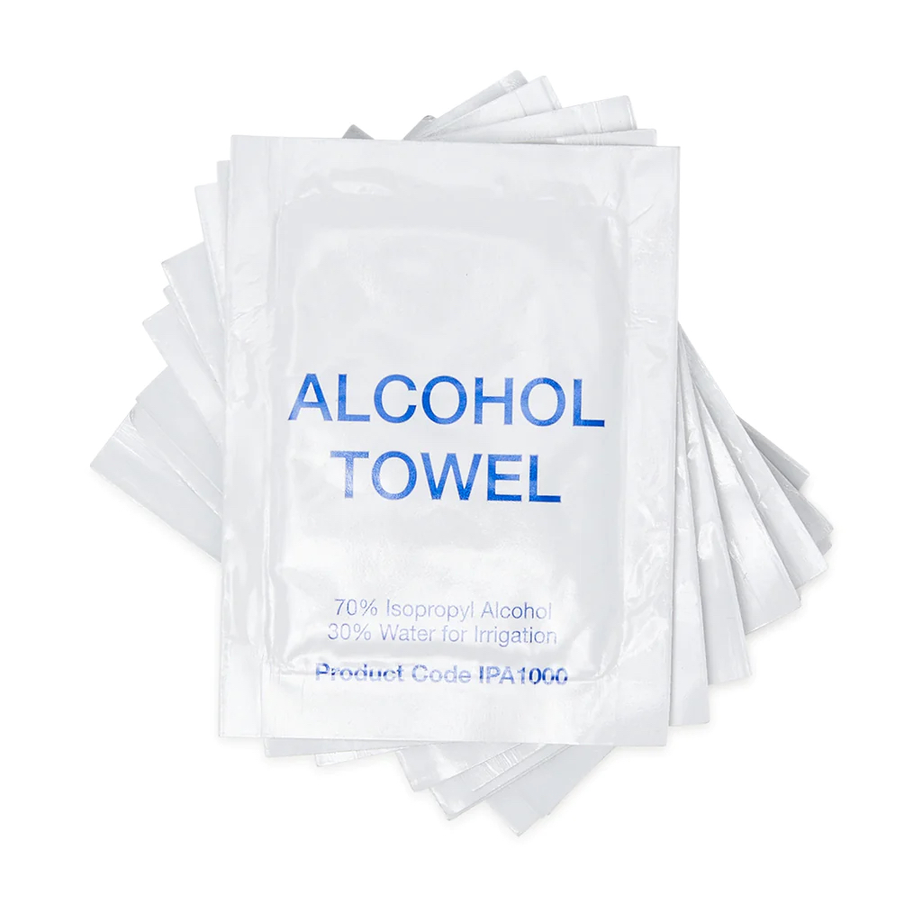 Saszetki z ręczników alkoholowych (100)