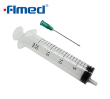 Medyczne jednorazowe strzykawki z igłami 20ml z igłami 19/20/21G Oznaczone CE ISO13485:2016