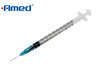 1 ml jednorazowa strzykawka insulinowa z 25G 26G 27G 28G 29G Montowane igły CE oznaczone